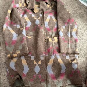 Geometric Patterned Coat